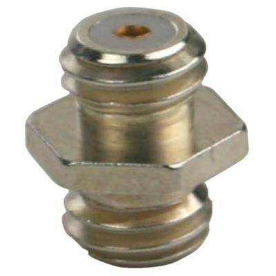 10-32 coaxial coupler, silver plated body, gold plated contact (10-32 jack to 10-32 jack)